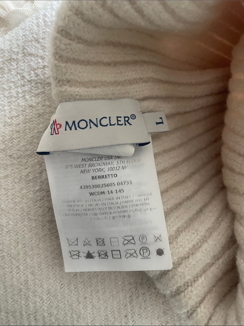 Moncler Ribbed Beanie - Picture 2 of 2